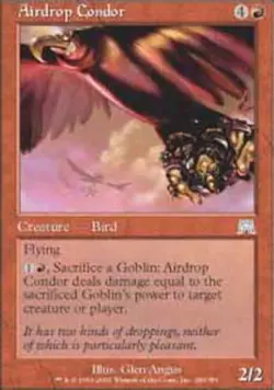 Airdrop Condor - Foil ~ Lightly Played Onslaught MTG Magic UltimateMTG Red Card - Image 1