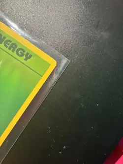 Misprint Ink Error Pokemon TCG Grass Energy Base Set Card 99/102 1999 Shadowless - Image 5