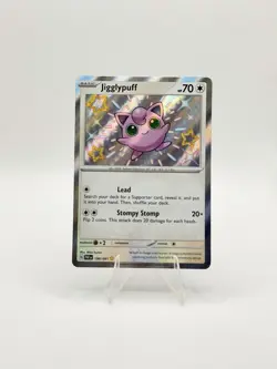 Jigglypuff - 198/091 - Paldean Fates - Baby Shiny Pokemon TCG Card NM Rare - Image 1
