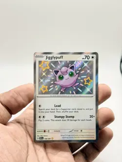 Jigglypuff - 198/091 - Paldean Fates - Baby Shiny Pokemon TCG Card NM Rare - Image 3