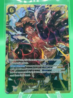 Monkey D Luffy Secret Rare OP10-118 Card Bandai One Piece CCG Royal Blood - Image 1
