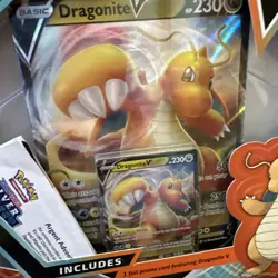 Pokemon Dragonite V Black Star Promo # SWSH154 - LP Plus Large / Over Sized Card - Image 4
