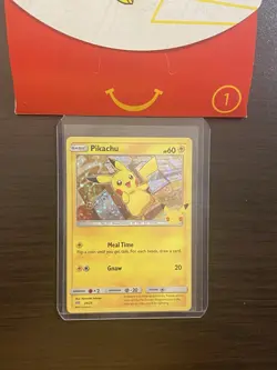 25th Anniversary Pokemon Card ALL HOLO - MINT Pikachu McDonald's - Image 4