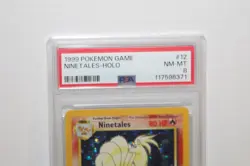1999 Original Base Set Pokemon Ninetales #12/102 Base Set Holo Rare Card PSA 8 - Image 4