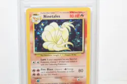 1999 Original Base Set Pokemon Ninetales #12/102 Base Set Holo Rare Card PSA 8 - Image 5