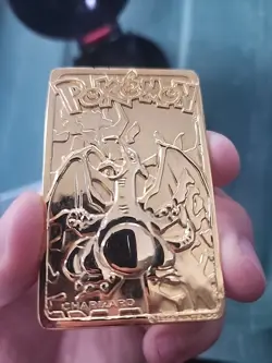 Charizard 1999 Burger King Vintage 23 Karat Gold Plated Card - Image 2