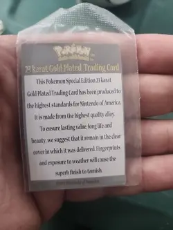 Charizard 1999 Burger King Vintage 23 Karat Gold Plated Card - Image 5