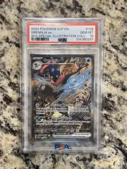 PSA 10 Pokemon Greninja EX 132 Shrouded Fable Special Illustration Promo Card - Image 1