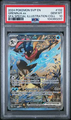 PSA 10 Pokemon Greninja EX 132 Shrouded Fable Special Illustration Promo Card - Image 3