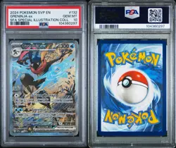 PSA 10 Pokemon Greninja EX 132 Shrouded Fable Special Illustration Promo Card - Image 5
