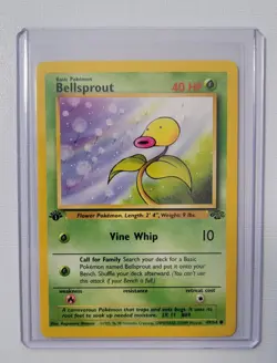 1st Edition Bellsprout 49/64Pokemon Card WOTC Jungle Near Mint - Image 1