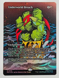Magic: The Gathering PZA MF 0010 Underworld Breach (Borderless) Foil TMNT - Image 1