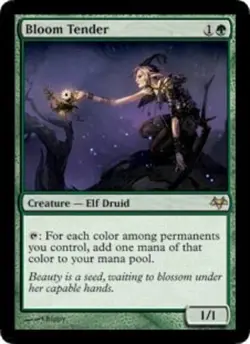 Light Play, English MTG Regular Bloom Tender Eventide Magic the Gathering - Image 1