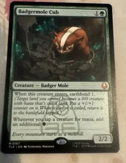 Badgermole Cub MTG The Last Airbender #0167 Regular Free Shipping - Image 1