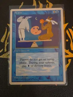 Magic The Gathering, Stasis, Revised Edition, Regular, NM - Image 1
