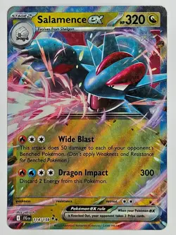 Pokemon TCG - 114/159 Salamence ex Journey Together Double Rare - Image 1