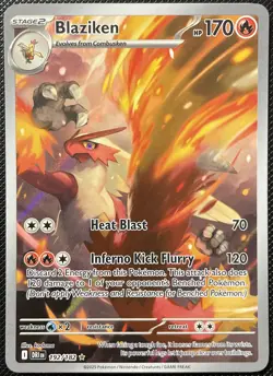 Blaziken - 192/182 - Illustration Rare - Destined Rivals - EN Pokemon Card - NM - Image 1