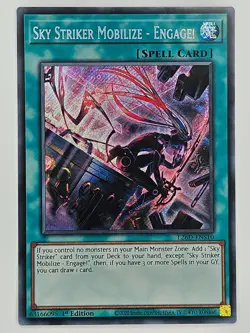 YuGiOh - L26D-ENS10 Sky Striker Mobilize - Engage! alternate artwork - Secret - Image 1