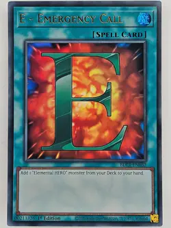 Yu Gi Oh - BLC1-EN032 E - Emergency Call - Gold Ultra Rare - Image 1