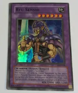 Yu-Gi-Oh! Ryu Senshi LOD-019 1st Ed Holo Fusion Warrior Earth ATK 2000 DEF 1200 - Image 1