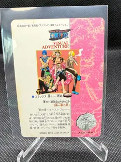 2000 One Piece Bandai Carddass Visual Adventure No.43 - Vending Prism Rare Holo - Image 3