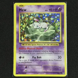 Pokemon Mew TCG Card Holo Rare, XY Evolutions, Card 53/108 - Print Line on Holo - Image 1