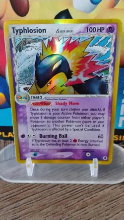 TYPHLOSION Delta Species POKEMON Dragon Frontiers 2006 Holo Trading Card 12/101 - Image 1