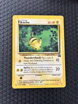 Pokemon TCG Pikachu Black Star Promo Card 27 Regular *MP* - Image 1