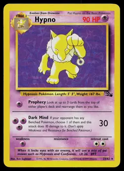 Pokemon Card - Hypno Fossil 23/62 Rare - Image 1