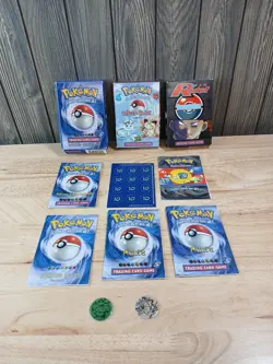 Pokemon Trading Card Game Boxes Manuals Coin Lot - Image 1