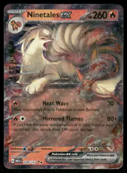Pokemon Cards Ninetales ex 038/165 151 Double Rare NM - Image 1