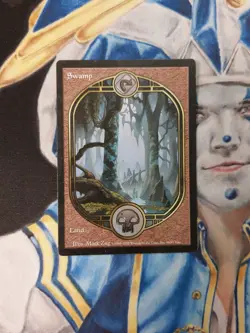Swamp MTG Unglued Common Land Heavily Played x1 SR4 - Image 1