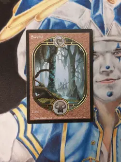 Swamp MTG Unglued Common Land Heavily Played x1 SR4 - Image 2
