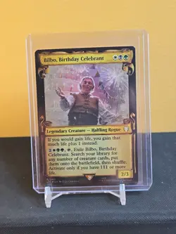 MTG / Bilbo, Birthday Celebrant / LTC / #451 / FOIL (Showcase Scrolls) Rare / NM - Image 1