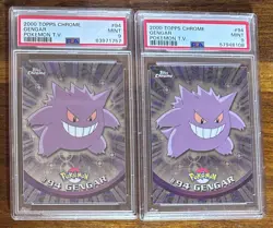 2x Lot Topps Chrome Pokemon Gengar #94 PSA 9 Regrade Candidates Possible Gems - Image 1
