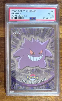 2x Lot Topps Chrome Pokemon Gengar #94 PSA 9 Regrade Candidates Possible Gems - Image 2