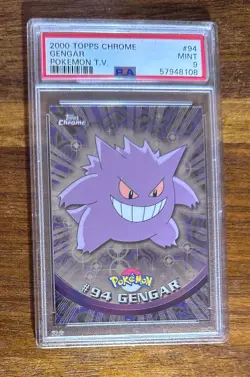 2x Lot Topps Chrome Pokemon Gengar #94 PSA 9 Regrade Candidates Possible Gems - Image 4