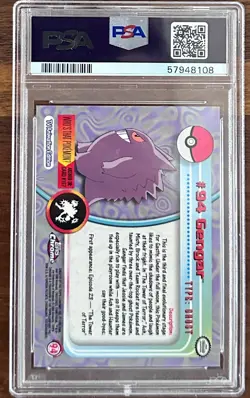 2x Lot Topps Chrome Pokemon Gengar #94 PSA 9 Regrade Candidates Possible Gems - Image 5