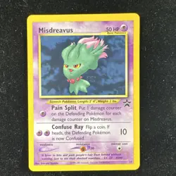 Pokemon Misdreavus 39/53 WOTC Promo Regular 2001 Vintage TCG Card - Image 1