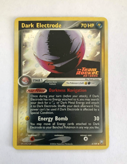 Pokemon Card • Dark Electrode EX Team Rocket Returns 4/109 Reverse Holo LP/NM - Image 1