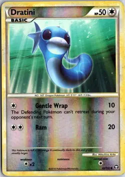 Dratini 62 C HGSS Triumphant Pokemon MP - Image 1