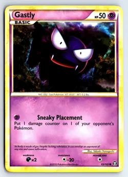 Gastly 63 C HGSS Triumphant Pokemon MP - Image 1