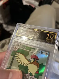 2025 Pokemon CHN Pidgeotto 137/129AR TOC 10 Pristine Graded Card VB16 - Image 2