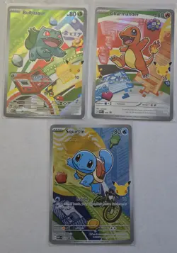 Pokemon TCG First Partners Kanto Set Bulbasaur Charmander Squirtle - Image 1
