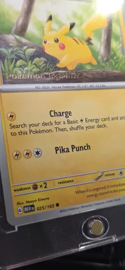 Pikachu 025/165 (Pokemon Together Stamped) NM - Image 3