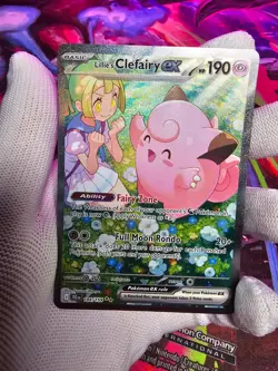 2025 Pokemon Lillie's Clefairy ex 184/159 Special Illustration Rare JTG - Image 1