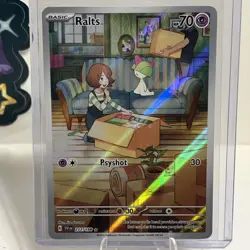 Pokemon TCG Ralts 211/198 Scarlet & Violet Base Holo Illustration Rare Card - Image 1