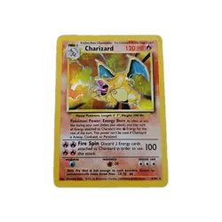 Pokemon TCG Charizard 4/102 Base Set Unlimited Holo Rare MP - Image 1