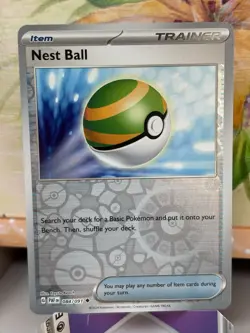 Nest Ball - 084/091 Sv: Paldean Fates Reverse Holo Pokemon Trainer Card TCG NM/M - Image 1
