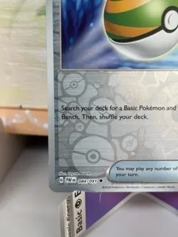 Nest Ball - 084/091 Sv: Paldean Fates Reverse Holo Pokemon Trainer Card TCG NM/M - Image 4